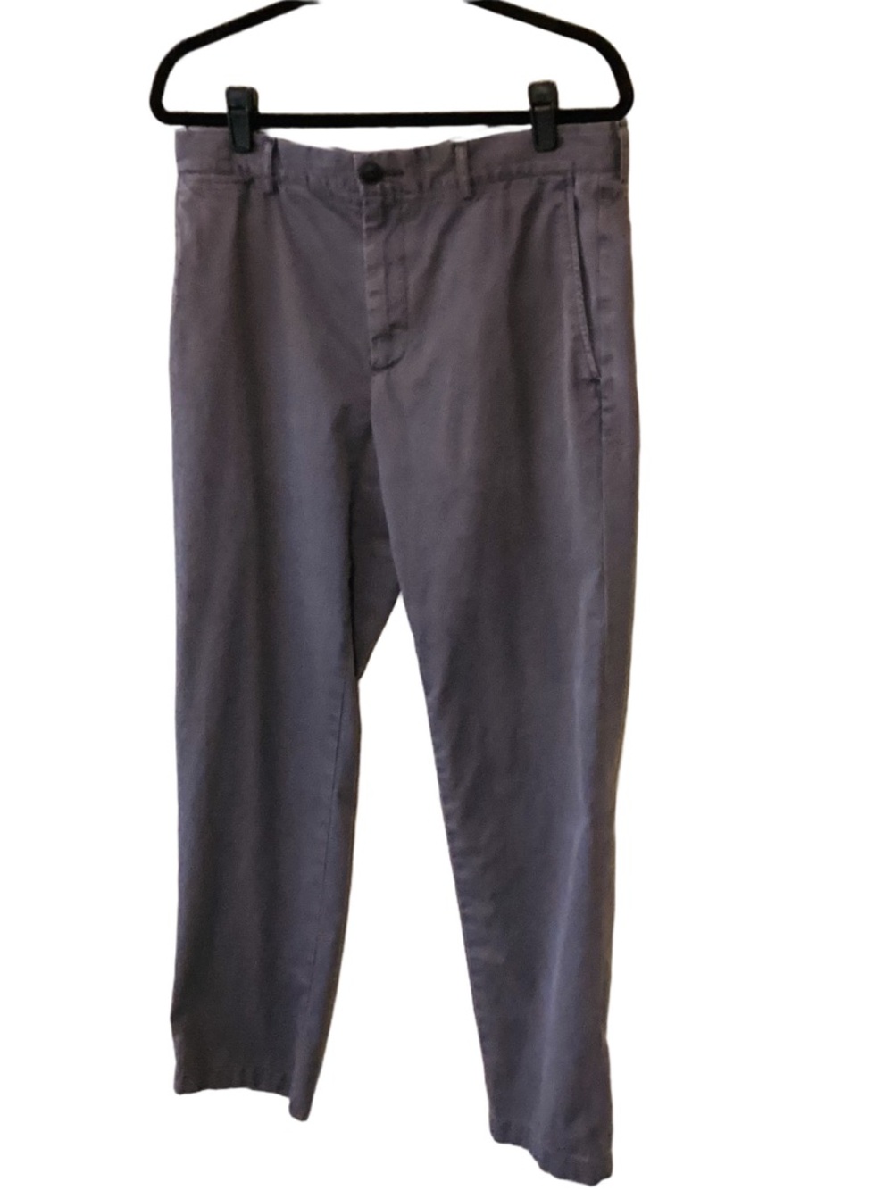 Men's Club Monaco Davis Slim-Fit Pants Gray Size 32/32 Cotton Business Casual